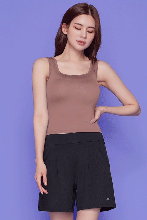 stl-STL[STL 파인 핀턱 숏 팬츠]♡韓國瑜伽女裝褲